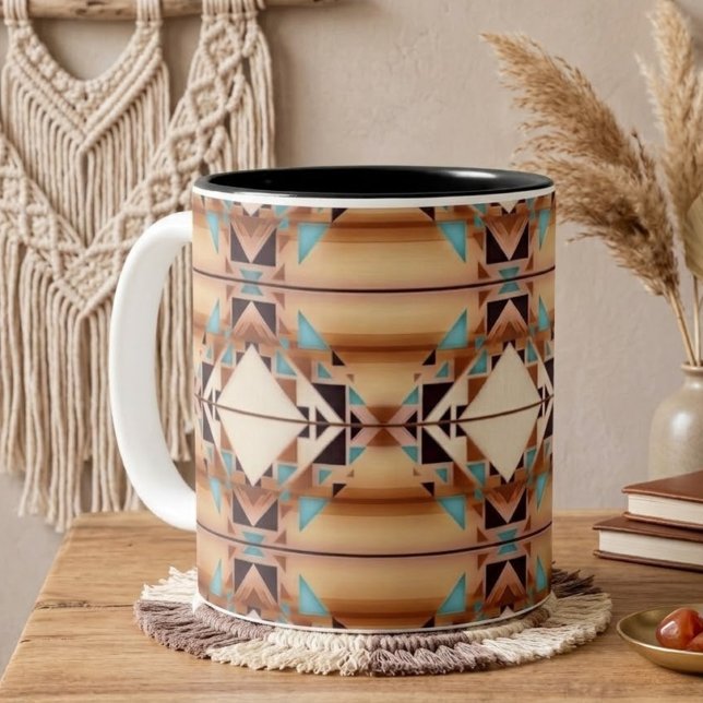 Southwest Diamonds Two-Tone Coffee Mug (Creator Uploaded)