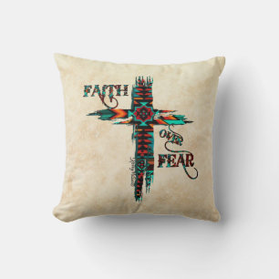 Southwest Faith Over Fear Cushion