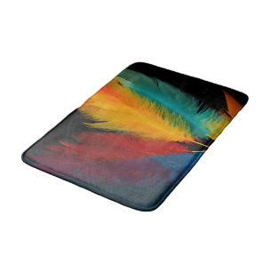 Southwest Feather Abstract Bath Mat