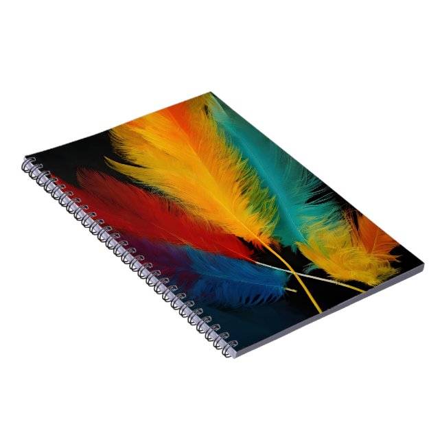 Southwest Feather Abstract Notebook (Right Side)