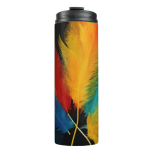 Southwest Feather Abstract Thermal Tumbler