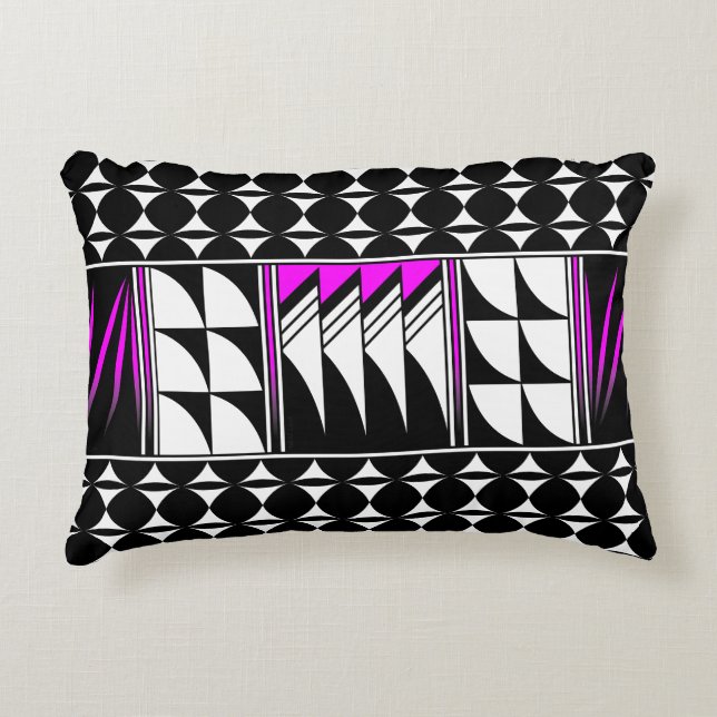 Southwest Feather Blessing in Pink Decorative Cushion (Front)