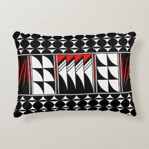 Southwest Feather Blessing in Red Decorative Cushion