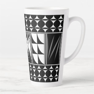 Southwest Feather Blessings in Grey Latte Mug