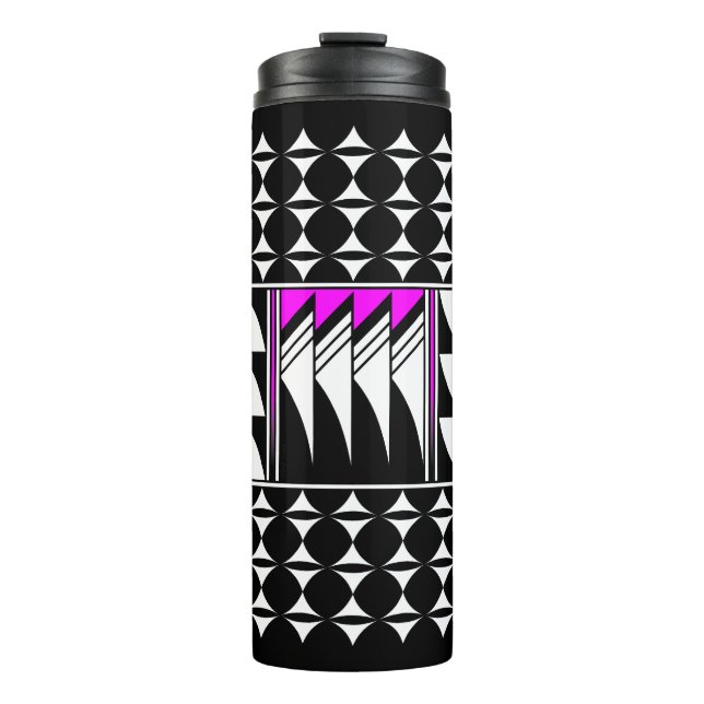 Southwest Feather Blessings in Pink Tumbler (Front)