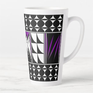 Southwest Feather Blessings in Purple Latte Mug