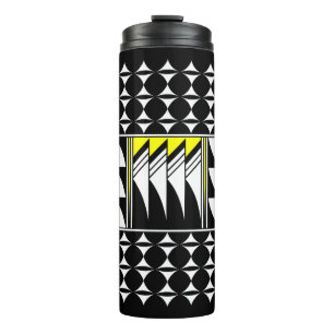 Southwest Feather Blessings in Yellow Thermal Tumbler