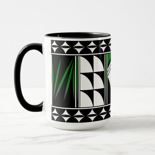 Southwest Feather Blessings Latte Mug (Left)