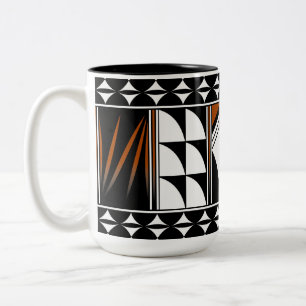 Southwest Feather Blessings Two-Tone Coffee Mug