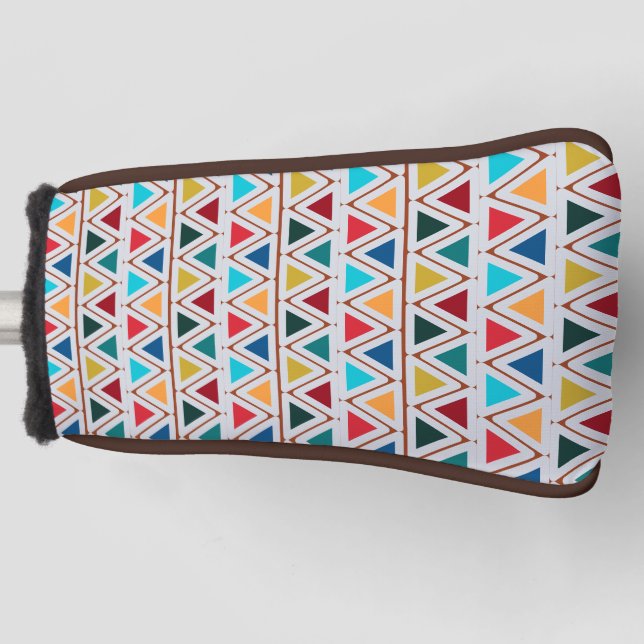 Southwest Feathers Golf Head Cover (Front)