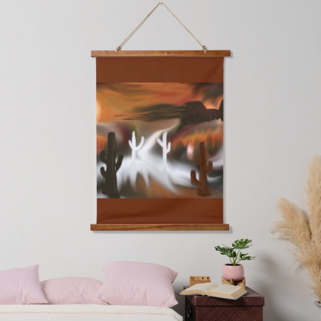 Southwest Fire and Ice Abstract Art Hanging Tapestry (Bedroom)