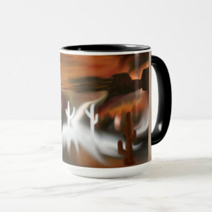 Southwest Fire and Ice Abstract Art Mug