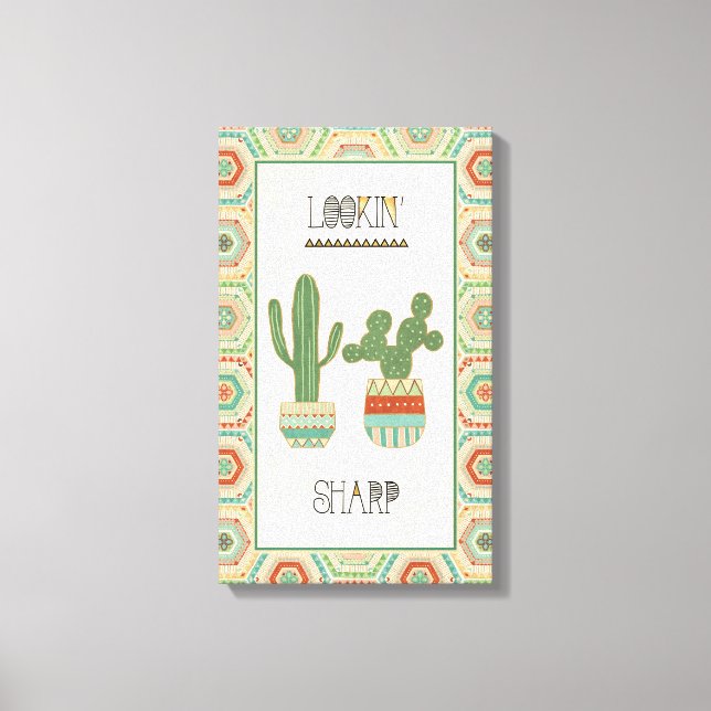 Southwest Geo IX | Lookin' Sharp Canvas Print (Front)