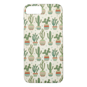 Southwest Geo Step Cactus Pattern iPhone 8/7 Case