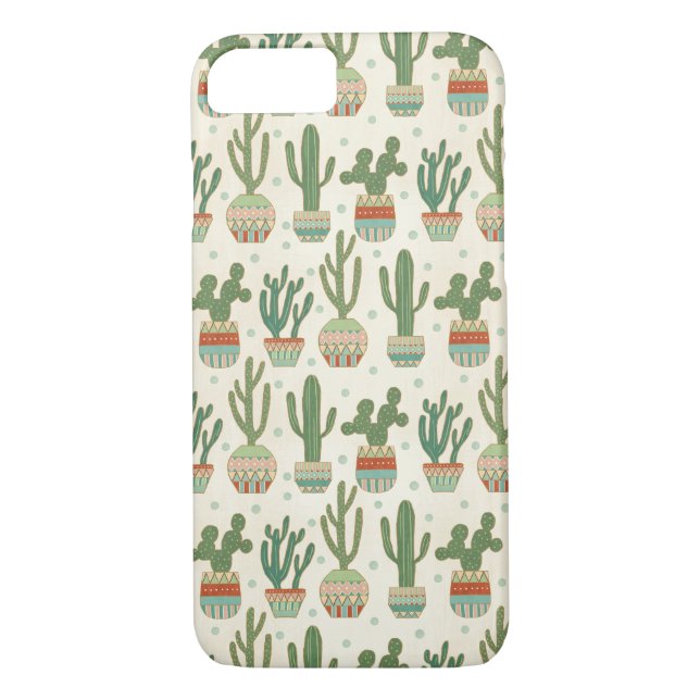 Southwest Geo Step | Cactus Pattern Case-Mate iPhone Case (Back)
