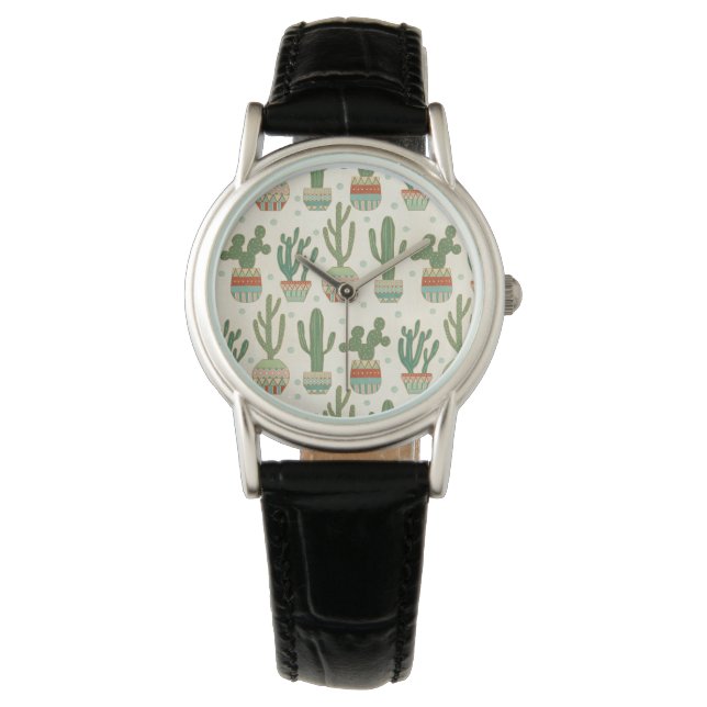 Southwest Geo Step | Cactus Pattern Watch (Front)