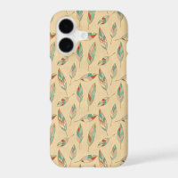 Southwest Geo Step | Coral Feather Pattern
