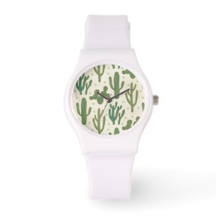 Southwest Geo Step Desert Cactus Pattern Watch