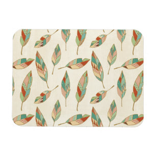 Southwest Geo Step Geometric Feather Pattern Magnet