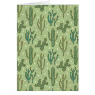 Southwest Geo Step Green Cactus Pattern