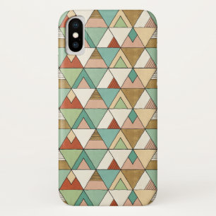 Southwest Geo Step Hand Drawn Tribal Pattern iPhone X Case