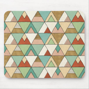 Southwest Geo Step Hand Drawn Tribal Pattern Mouse Mat