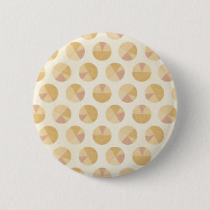 Southwest Geo Step Orange Circle Pattern 6 Cm Round Badge