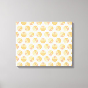 Southwest Geo Step   Orange Circle Pattern Canvas Print