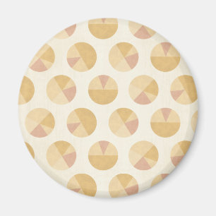 Southwest Geo Step Orange Circle Pattern Magnet