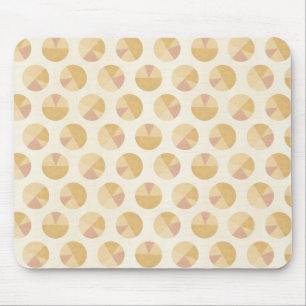 Southwest Geo Step   Orange Circle Pattern Mouse Mat