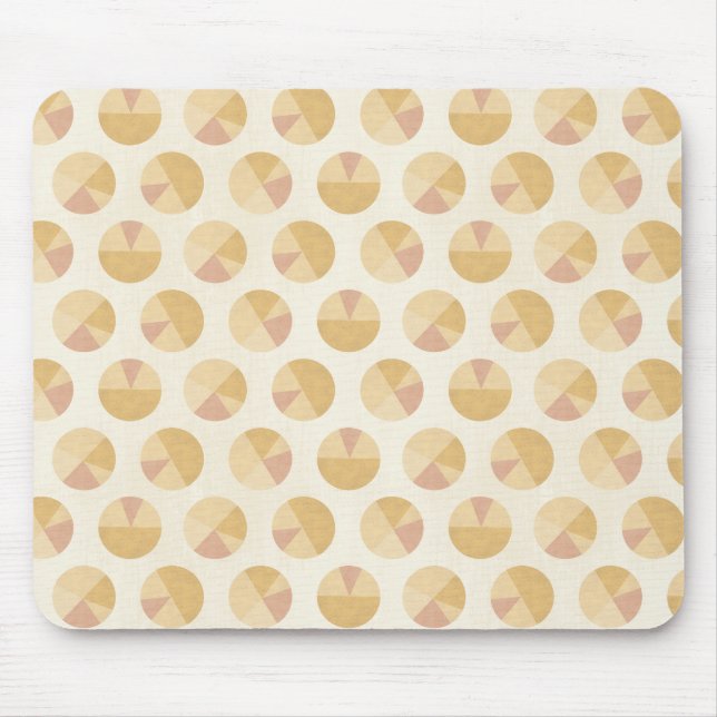 Southwest Geo Step | Orange Circle Pattern Mouse Mat (Front)