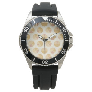 Southwest Geo Step   Orange Circle Pattern Watch