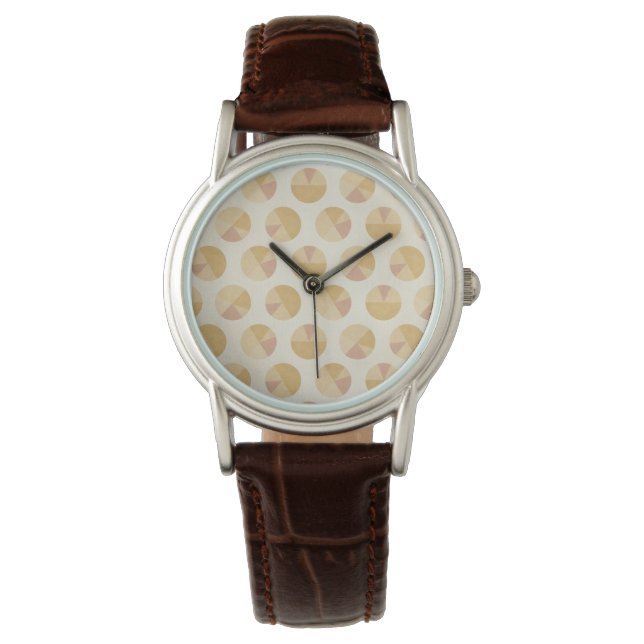 Southwest Geo Step | Orange Circle Pattern Watch (Front)