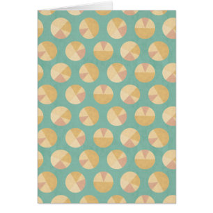 Southwest Geo Step Orange & Green Circle Pattern