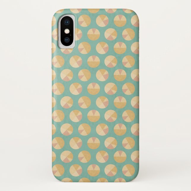 Southwest Geo Step | Orange & Green Circle Pattern Case-Mate iPhone Case (Back)