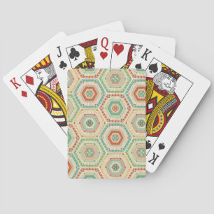 Southwest Geo Step   Southwest Hexagon Pattern Playing Cards