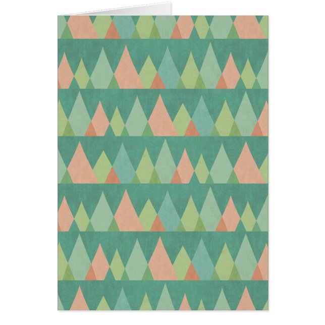 Southwest Geo Step | Teal Triangle Pattern (Front)