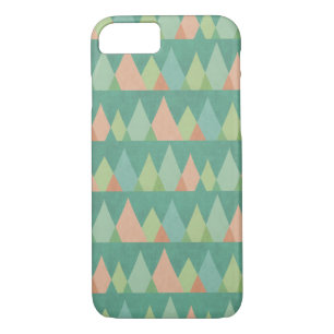 Southwest Geo Step Teal Triangle Pattern iPhone 8/7 Case
