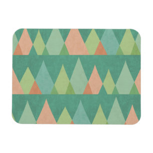 Southwest Geo Step Teal Triangle Pattern Magnet