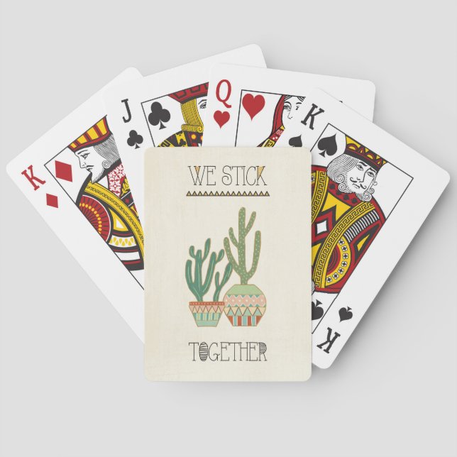 Southwest Geo VIII | We Stick Together Playing Cards (Back)