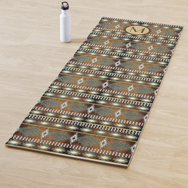 Southwest geometric  ethnic  pattern. yoga mat (In Situ)