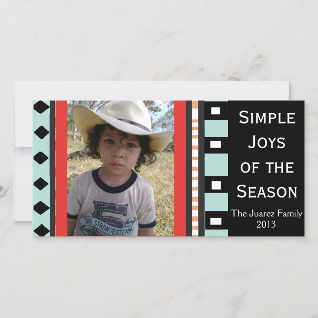 Southwest Geometric Holiday -Customisable Card (Front)