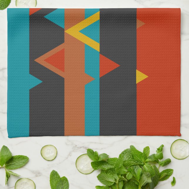 Southwest Geometric Tea Towel (Folded)