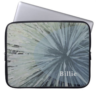 Southwest Grey Agave Cactus Laptop Sleeve 
