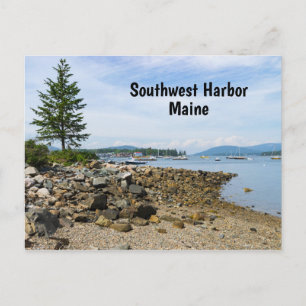 Southwest Harbour in Maine Postcard