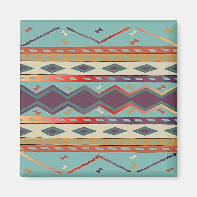Southwest Indian Blanket Design Magnet (Front)