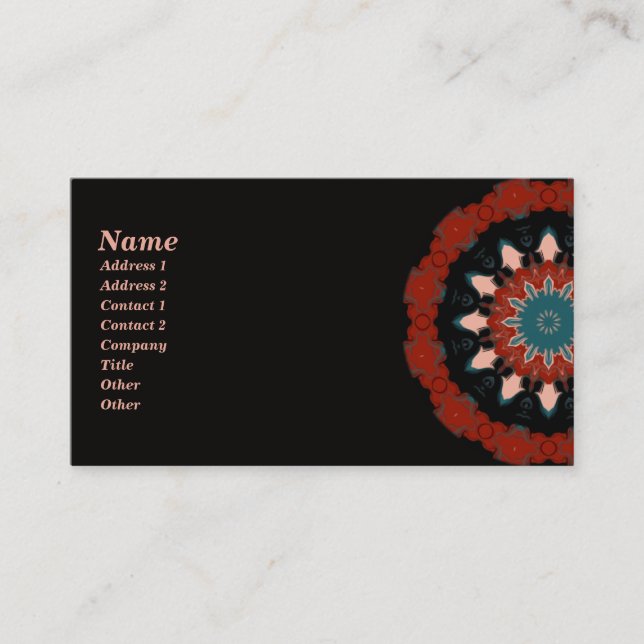 Southwest Kaleidoscope Business Card (Front)