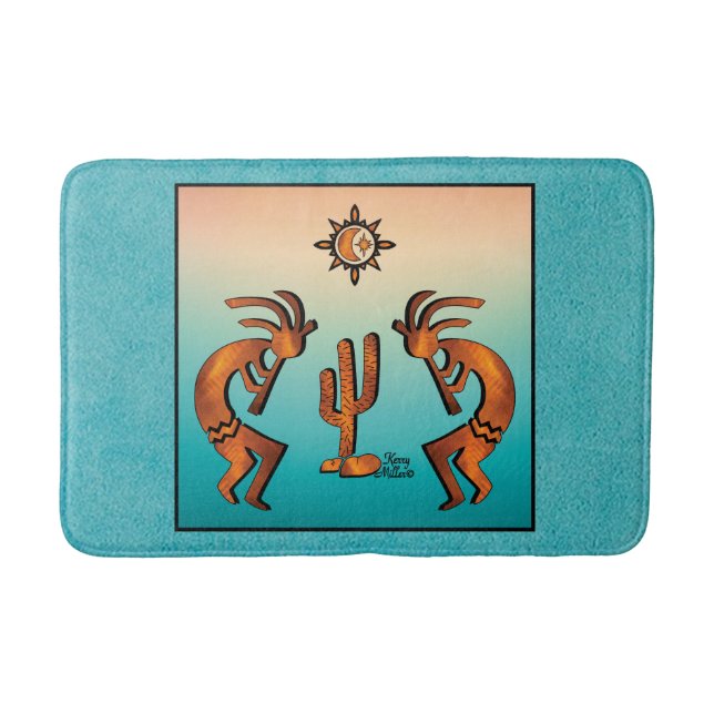 Southwest Kokopelli  Bath Mat (Front)