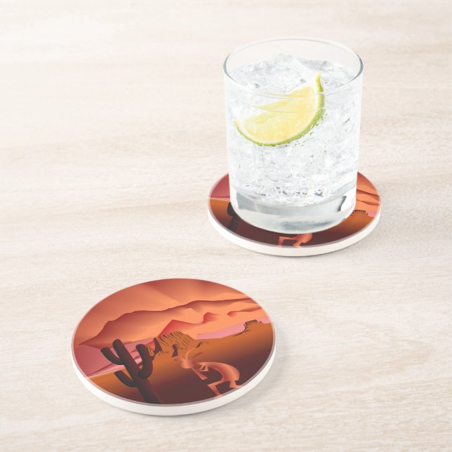 Southwest Kokopelli Coaster (Side)