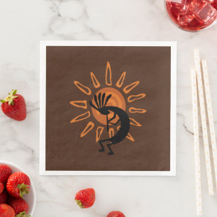Southwest Kokopelli Desert Sun Napkin